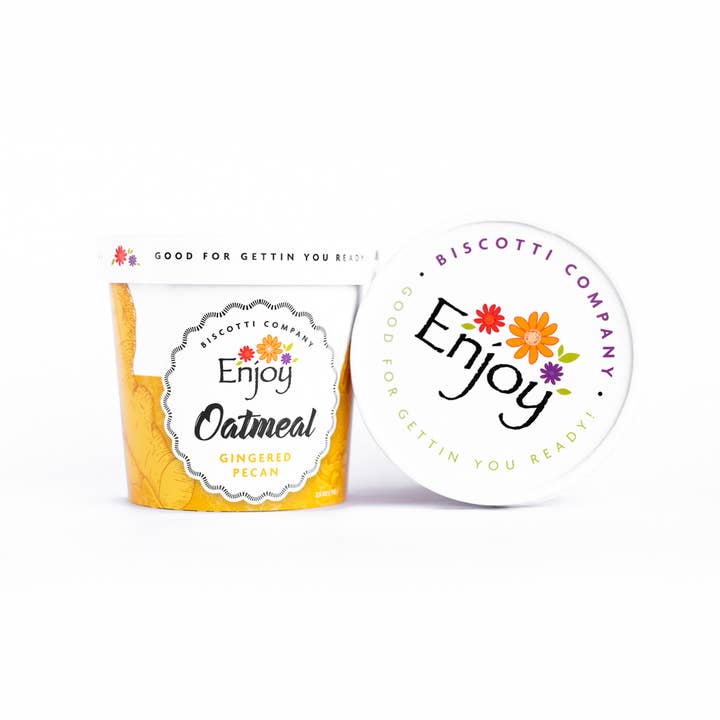 Enjoy Biscotti Company - Wholesale Oats - Oatmeal Cup - Gingered Pecan 1