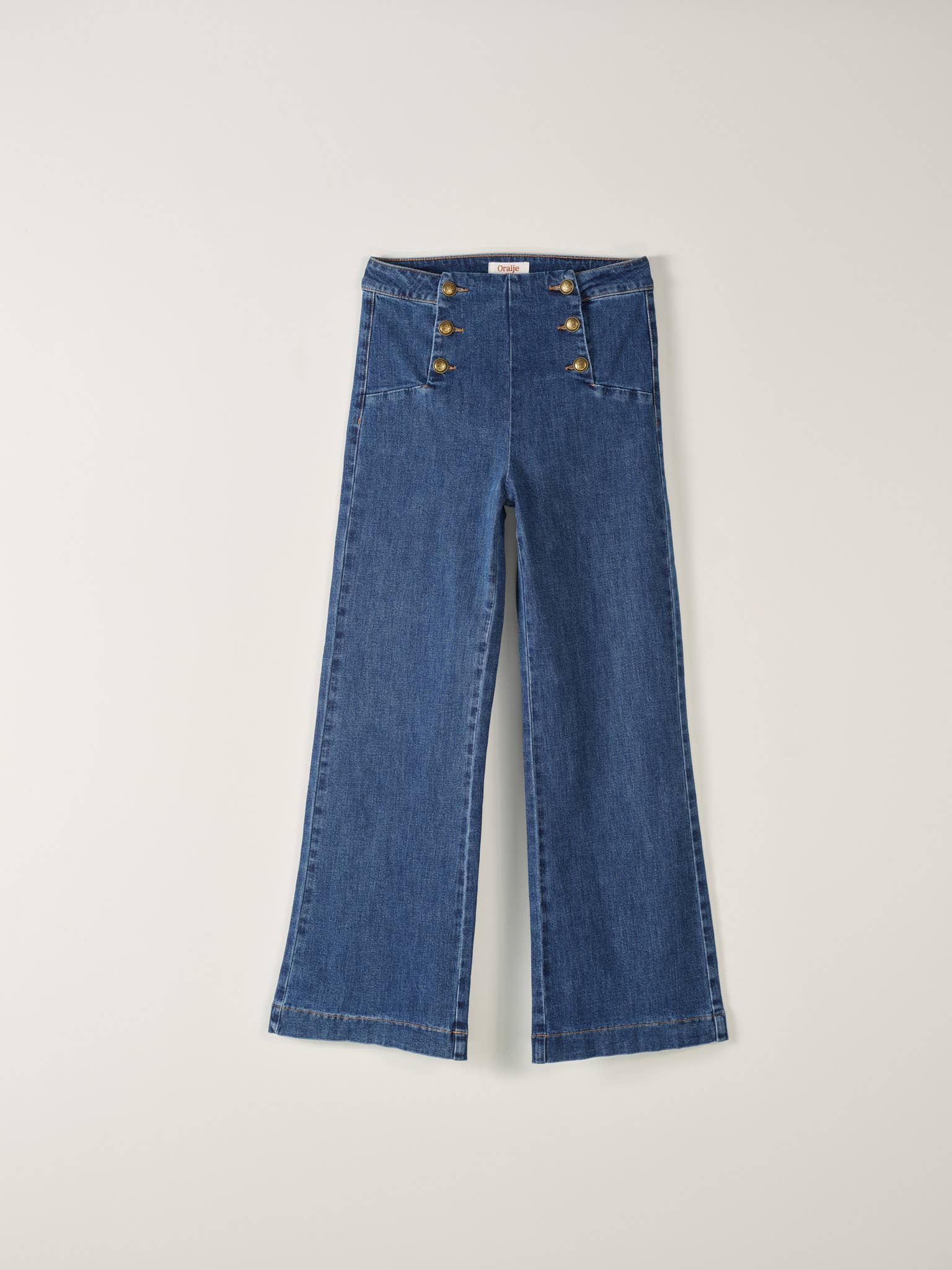 Oraije Paris - Vendita all'ingrosso Jeans - Donna - Jeans larghi Victorine a 6 bottoni32