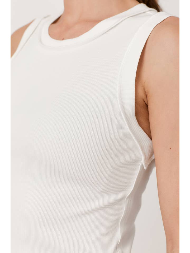 Mystree - Wholesale Tank Top - Women's - 60556 Exposed Seaming Ribbed Tank65