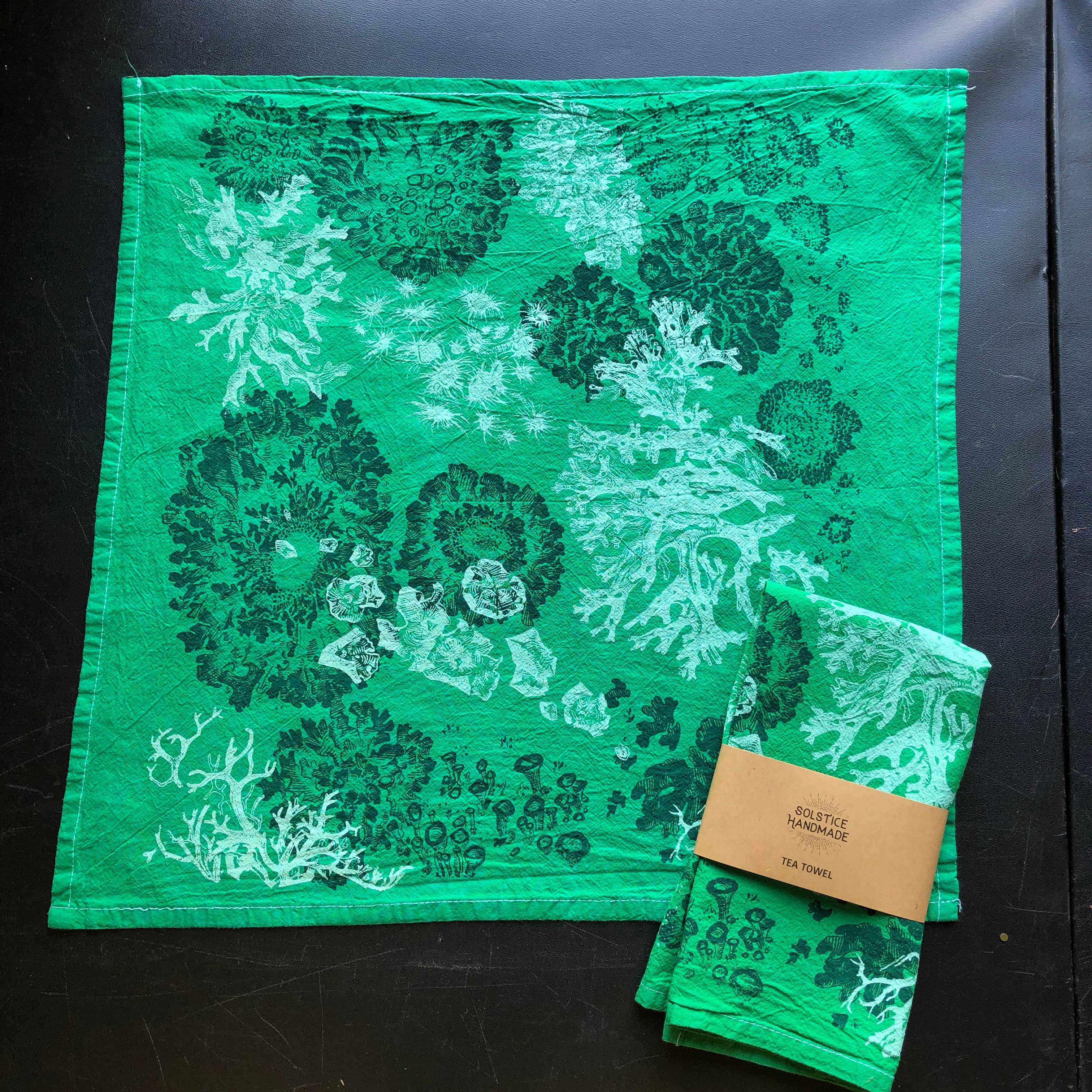Solstice Handmade - Wholesale Tea Towel - Lichen Tea Towel 1