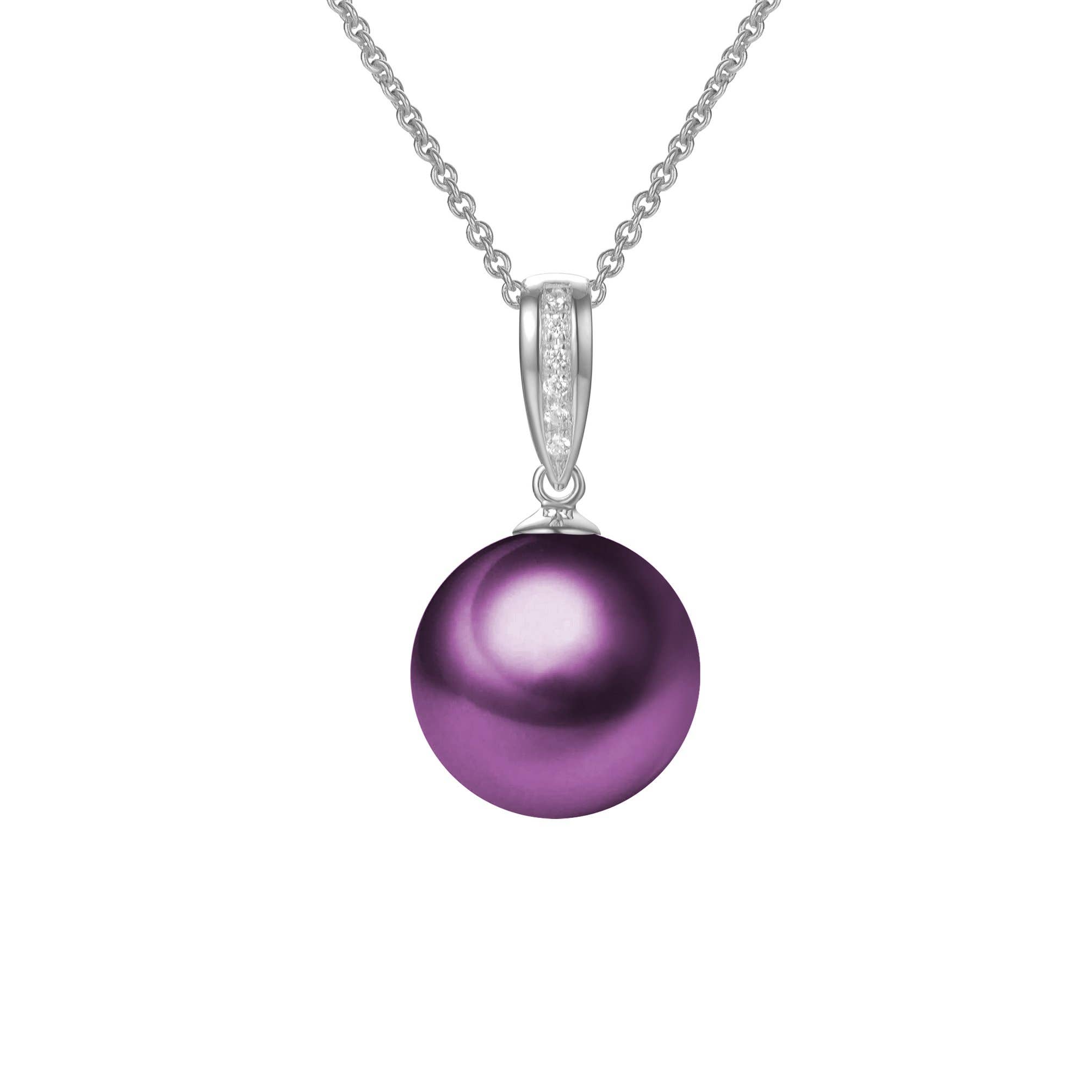 Timeless Pearl - Wholesale Pendant/Charm Necklace - G18k Classic Diamonds Pearl Pendant5