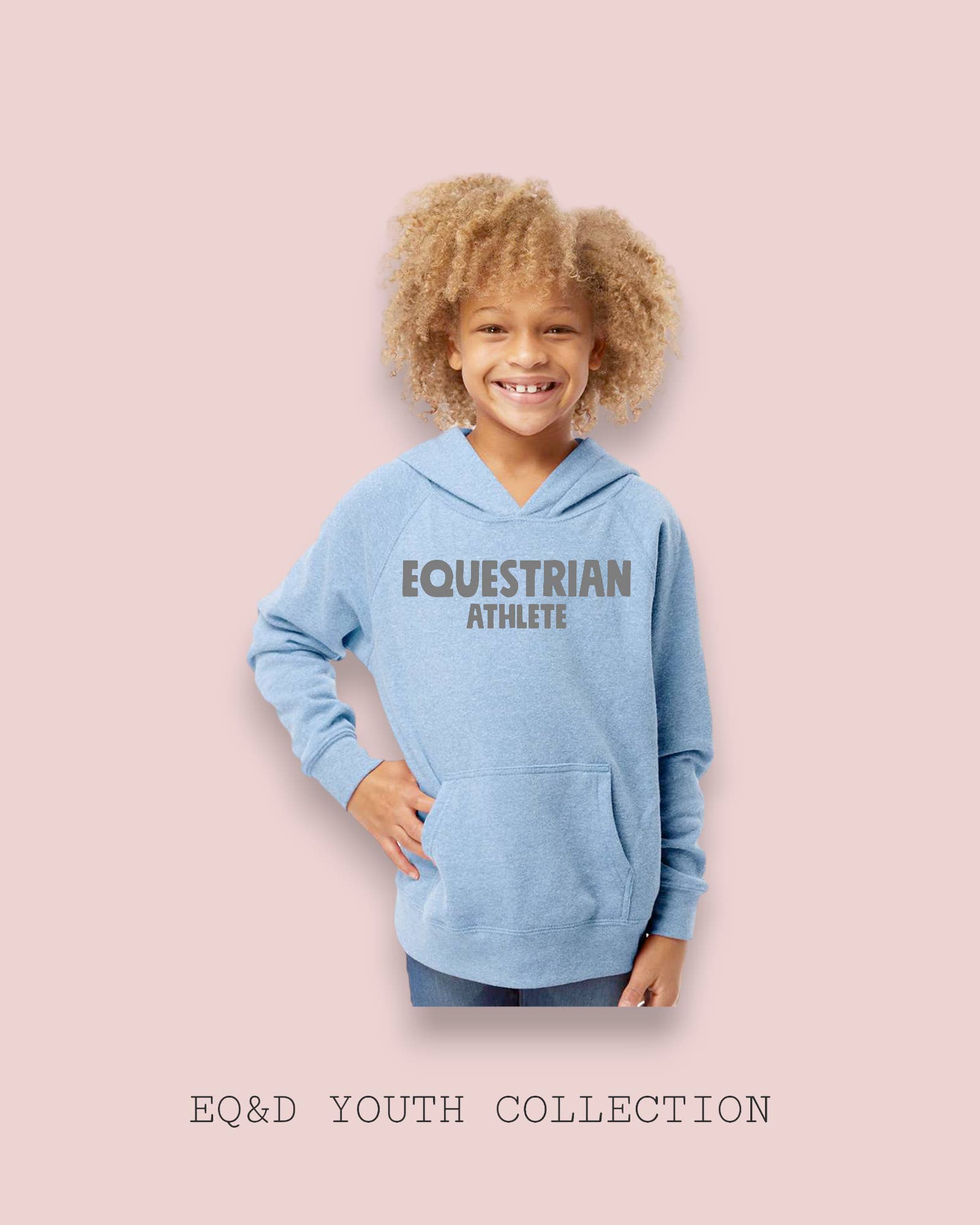 Equine & Design, LLC - Wholesale Hoodie - Kids - YOUTH EQUESTRIAN ATHLETE HOODIE