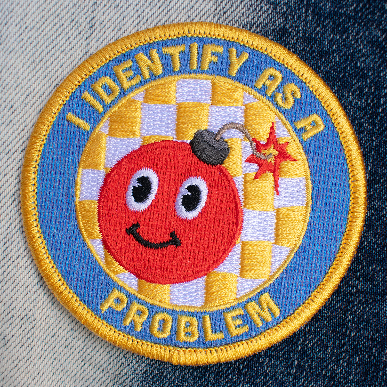 Retrograde Supply Co. - Wholesale Patch - I Identify As A Problem (Iron-On Patch)1