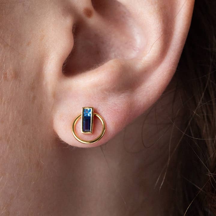 Iris Stud + Micro Hoop Jackets for wholesale by Ear Kit