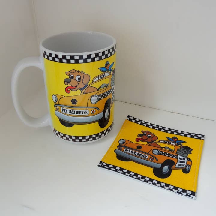 Huisdierentaxi Mok & Onderzetter Set voor wholesale door Abbey + CA Gift