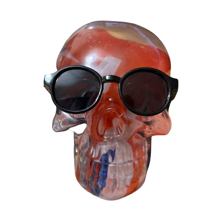 Gothic Halloween Resin Skull Ornaments Handmade Gifts for wholesale by Face It Home Decor