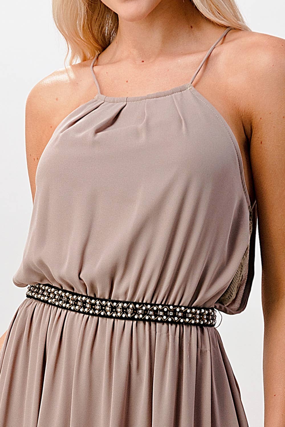 MILEY + MOLLY – wholesale Dress – Women's – Pleated Cami Chiffon Maxi Dress9