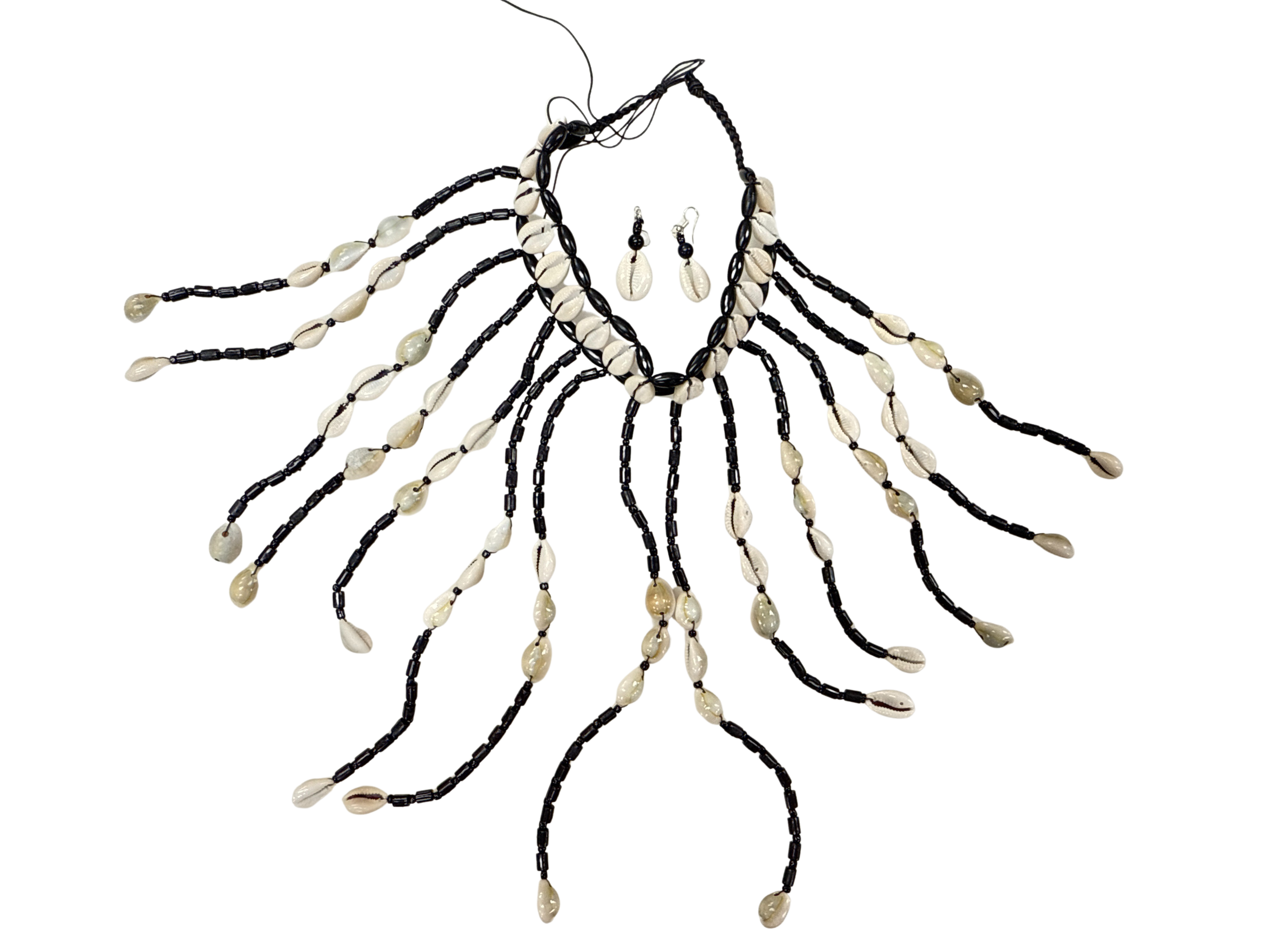 Treasure Jewelry - Wholesale Bib Necklace - Large Cowrie Shell Bib Necklace Cowie Necklace7