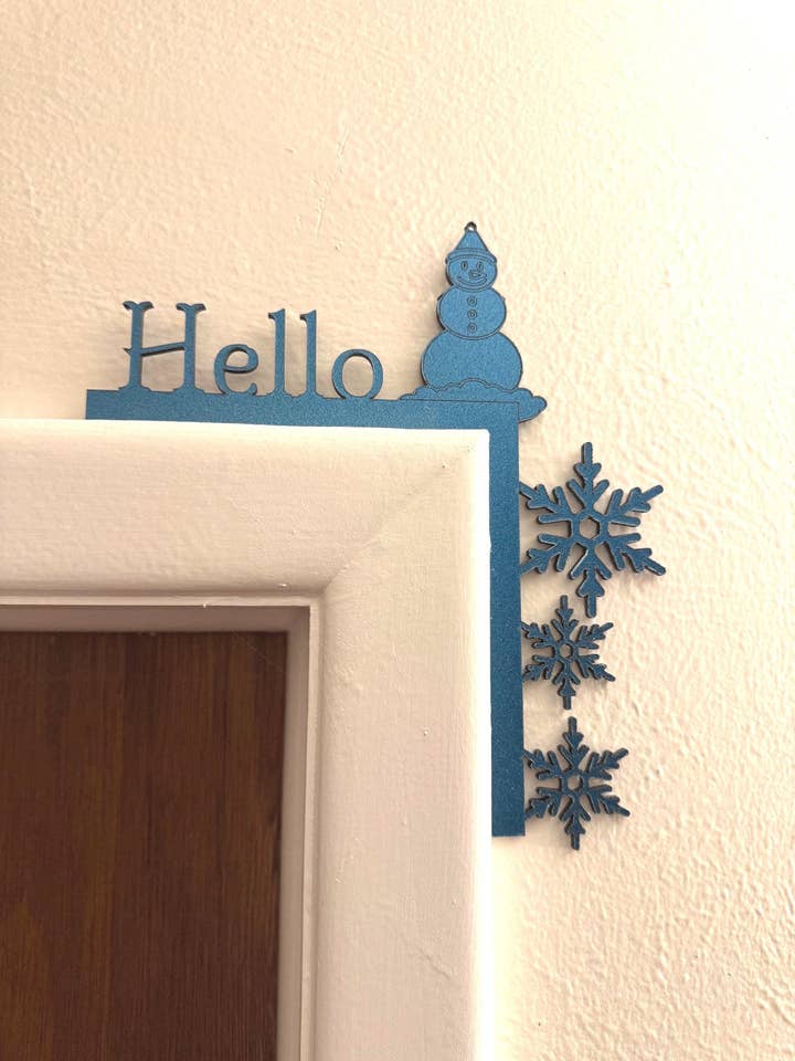 Acrylic Door Corner Decoration | Winter Door Topper | Perfect Decoration for wholesale by Schwingline Shop