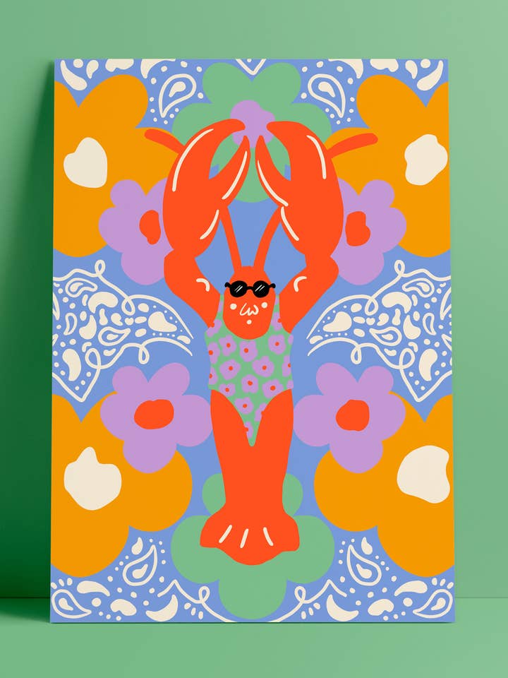 Print LOBSTER for wholesale by STUDIO ARDE
