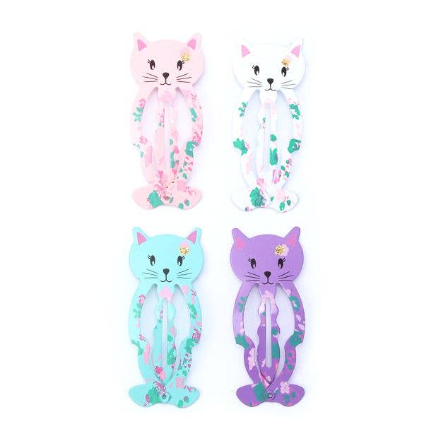 Inca UK – wholesale Hair clip – Child – Card of 2 Cat Hair slides. 5cm1