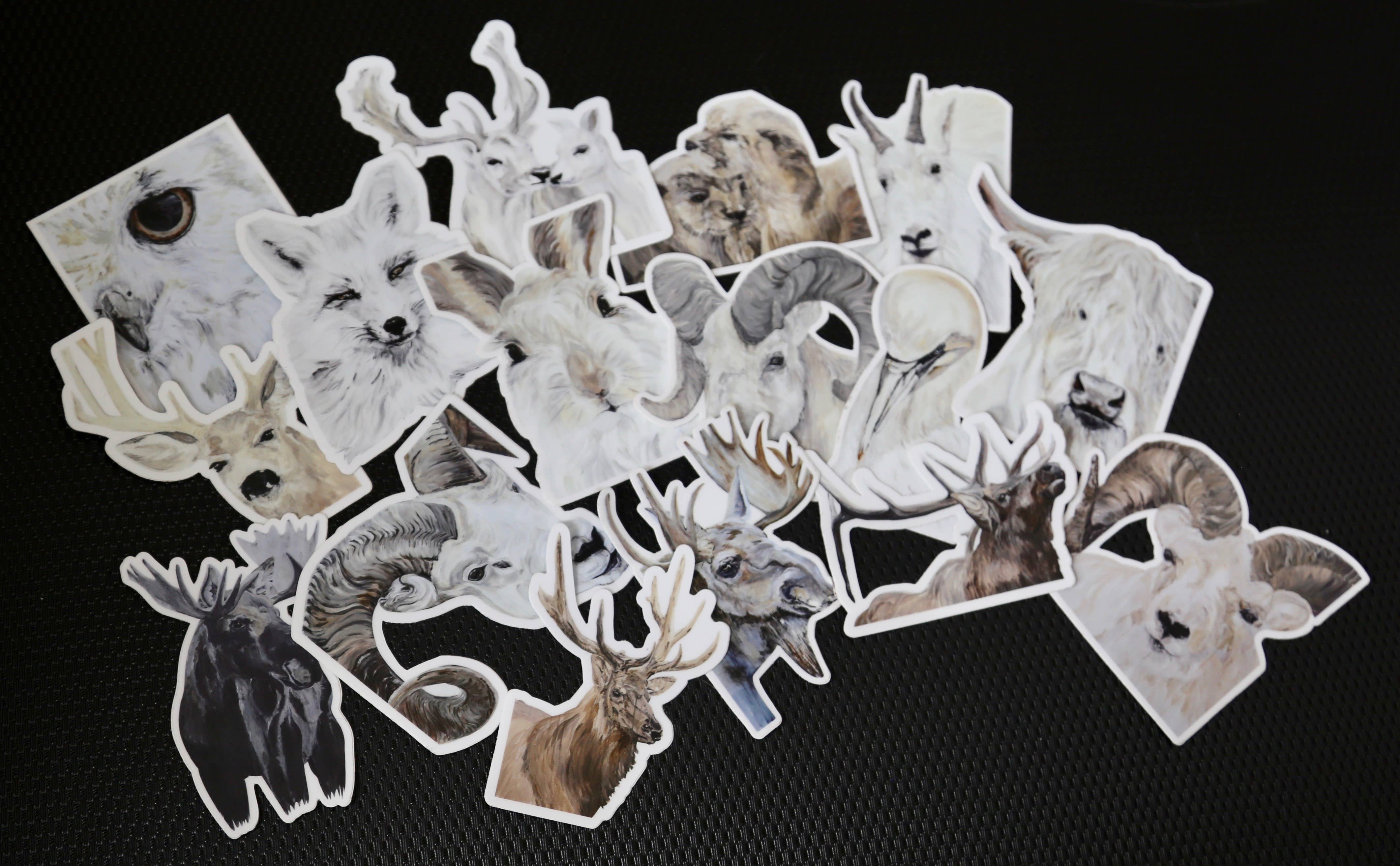 Shirley Kay Art - Wholesale Sticker - Die Cut Sticker - "Full Body Moose"1