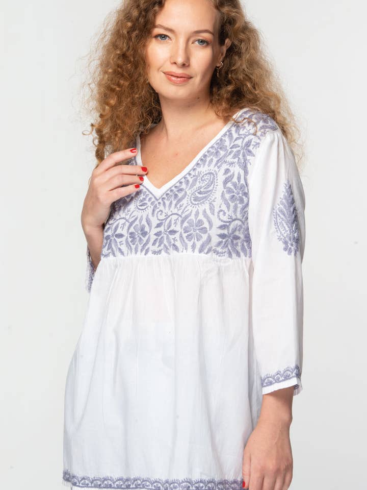 Sevya Handmade - Wholesale Tunic - Women's - Ramani Embroidered Tops16