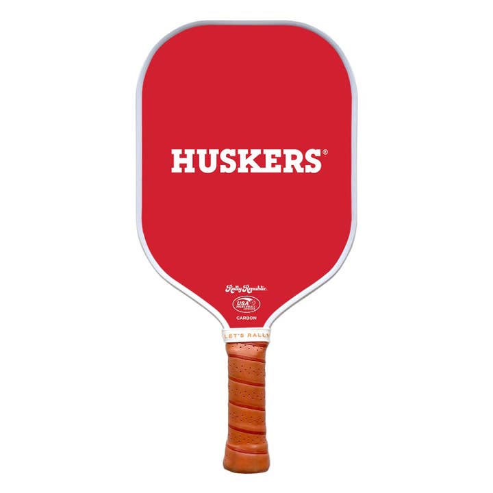 Nebraska Cornhuskers Red Huskers Pickleball Paddle (B2B) for wholesale by Rally Republic