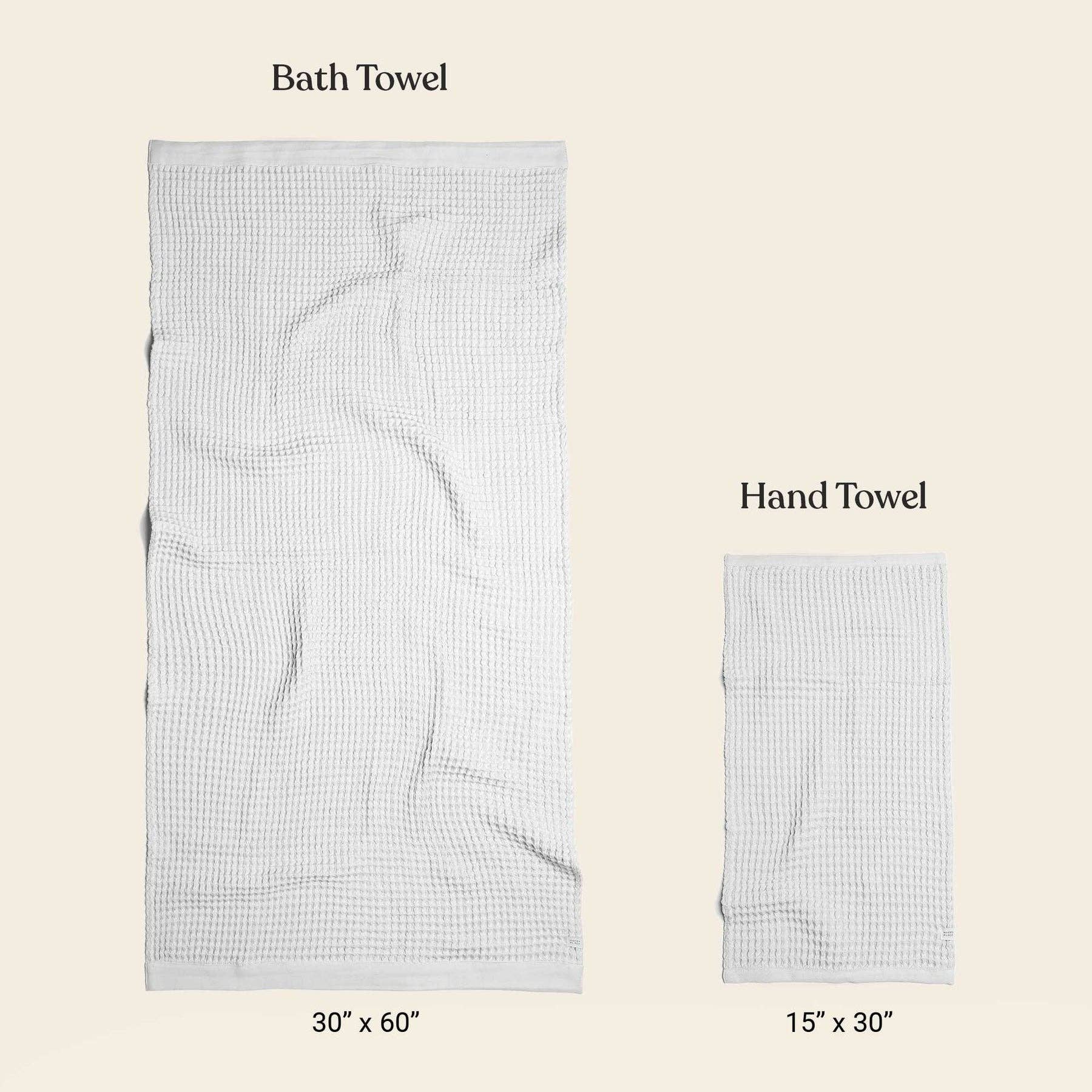 Happy Place Brand - Wholesale Hand Towel - The Weightless Waffle Hand Towel24