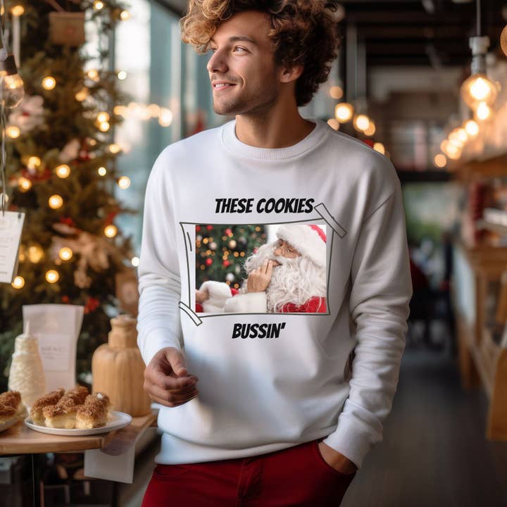 These Cookies Bussin' Sweatshirt for wholesale by Differently Gifted
