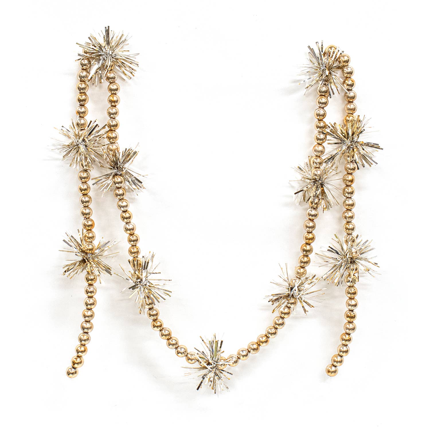 Saybrook Lane - Vendita all'ingrosso Bandierine/Ghirlande - Ghirlanda di Perline e Nastrini Champagne, 110 cm0