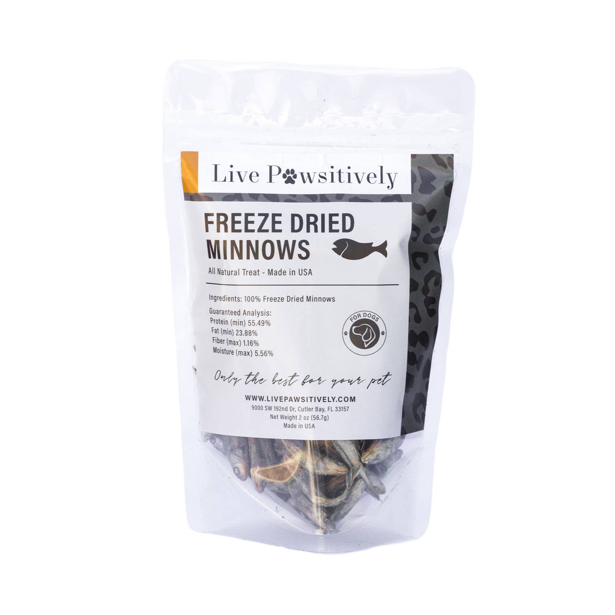 Freeze dried minnows for clearance dogs