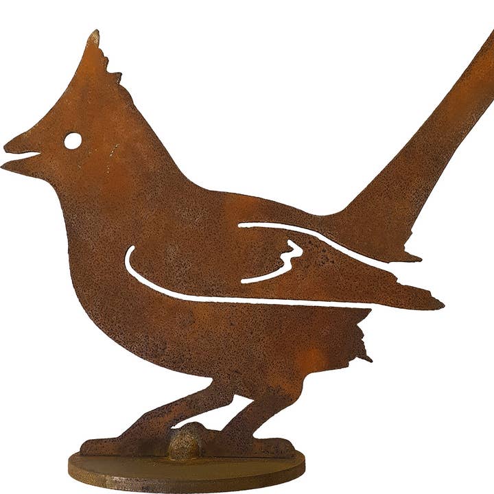 Art de jardin cardinal sur socle en métal pour la vente par California Home & Garden