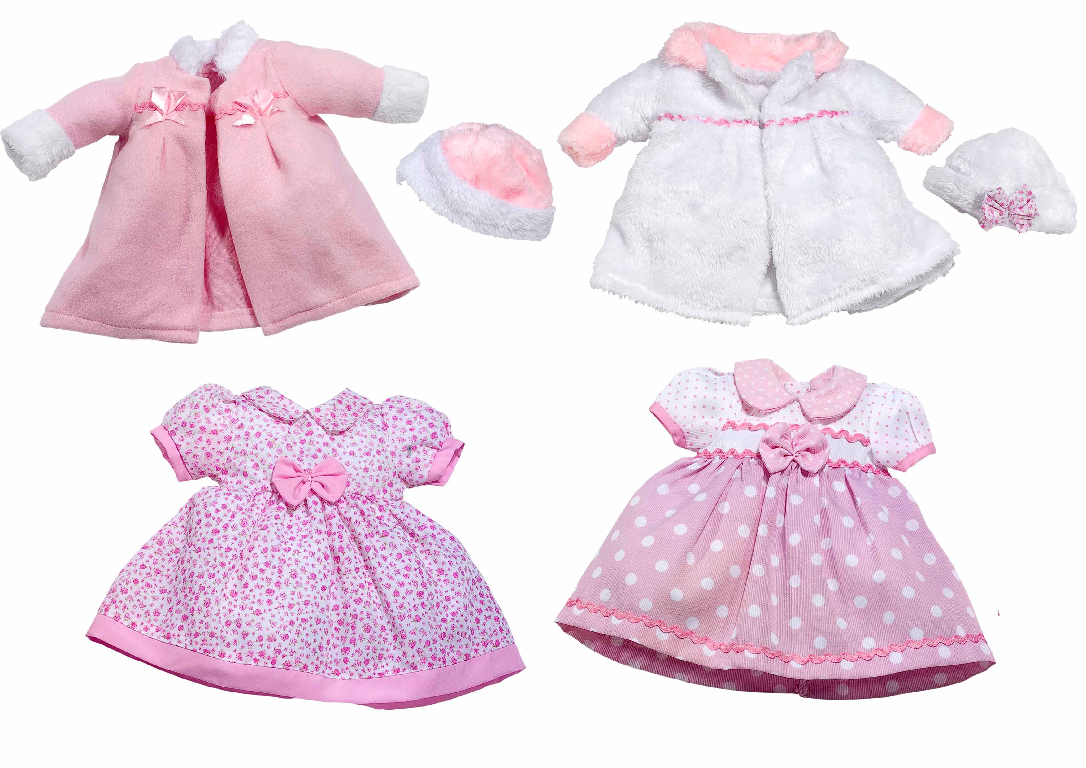 MUÑECAS ROSATOYS, S.L. - Wholesale Doll Clothing - Kids - Assorted Dresses In Bag 40Cm0