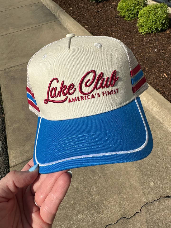 Lake Club America's Finest Vintage Trucker Hat for wholesale by Social Statement