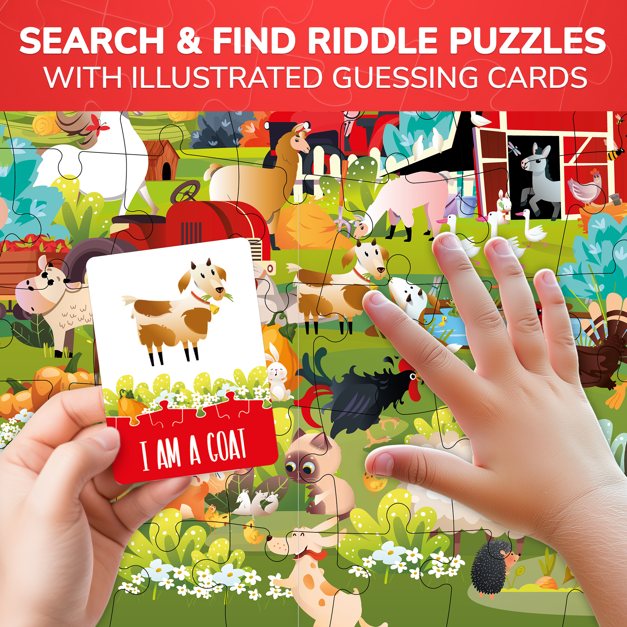QUOKKA - Wholesale Puzzle - Kids - Search and Find Puzzle with Cards | Farm2