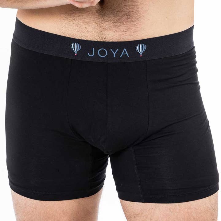 Black Bamboo Boxer Shorts for wholesale by GEMJAR LTD