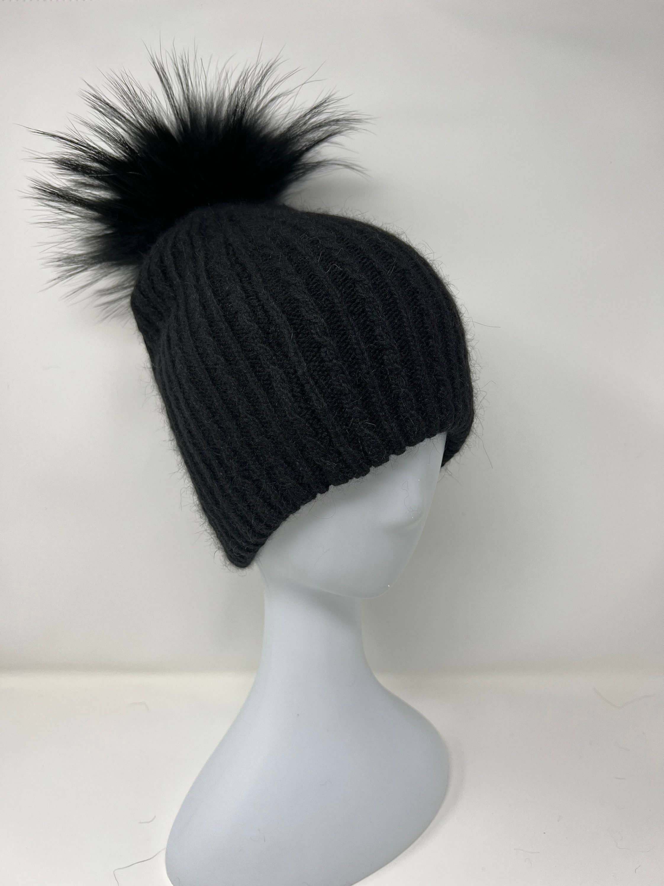 FanakoStudioNYC - Wholesale Beanie - Women's - New, Angora Rabbit Fur And Cashmere Beanie. Winter Beanies Hat For Women.christmas Gift4
