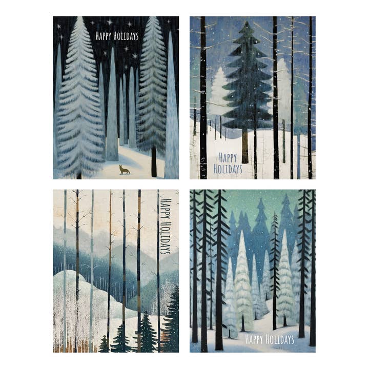 Waterknot - Wholesale Christmas Card - Winter Magic Holiday Cards Box Set