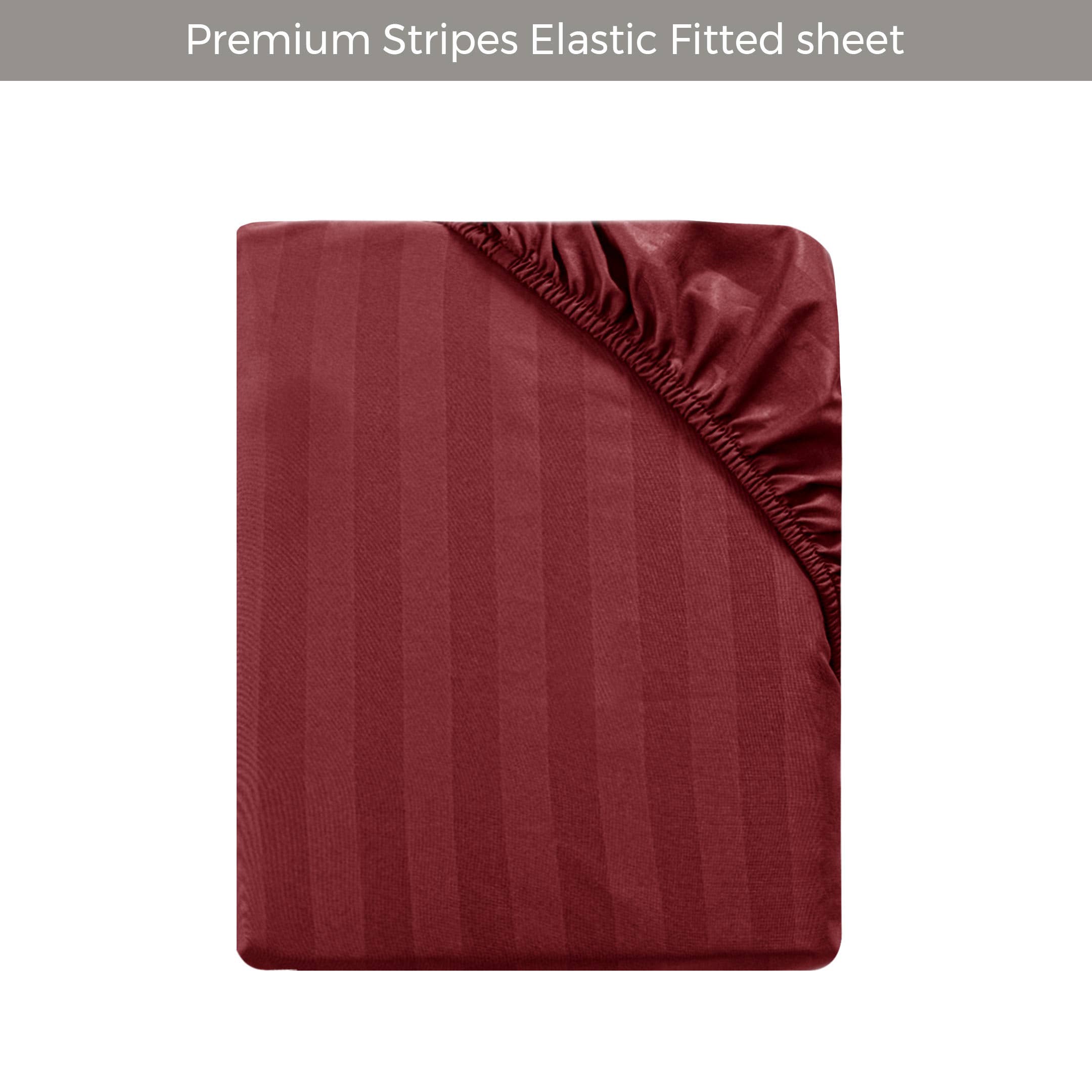 Cotton Passion - Wholesale Fitted Sheet - Satin Stripe Deep Pocket Fitted Sheets Deep Up to 25cm40