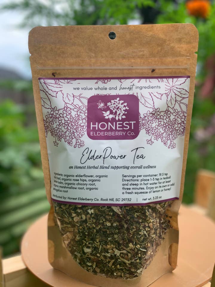 ElderPower Tea for wholesale by Honest Elderberry Co