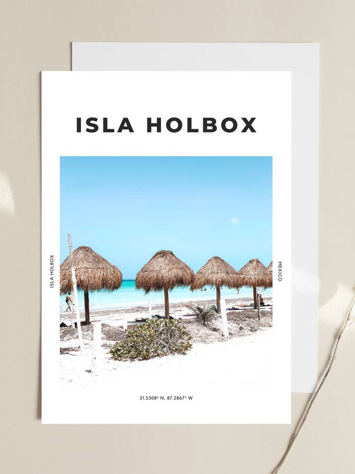 Isla Holbox 'Mini Mexiko' Druck 1 für den Großhandel von The Travel Edit