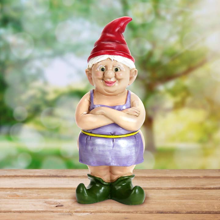 Exhart - Wholesale Garden Gnome - Buttocks Betty Naked Gnome Statue