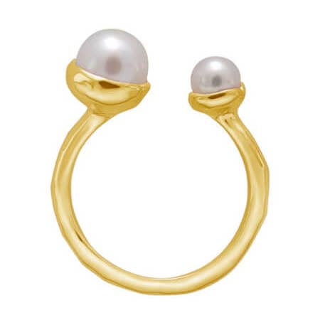 Riviera Double Pearl Ring for wholesale by Murkani Jewellery