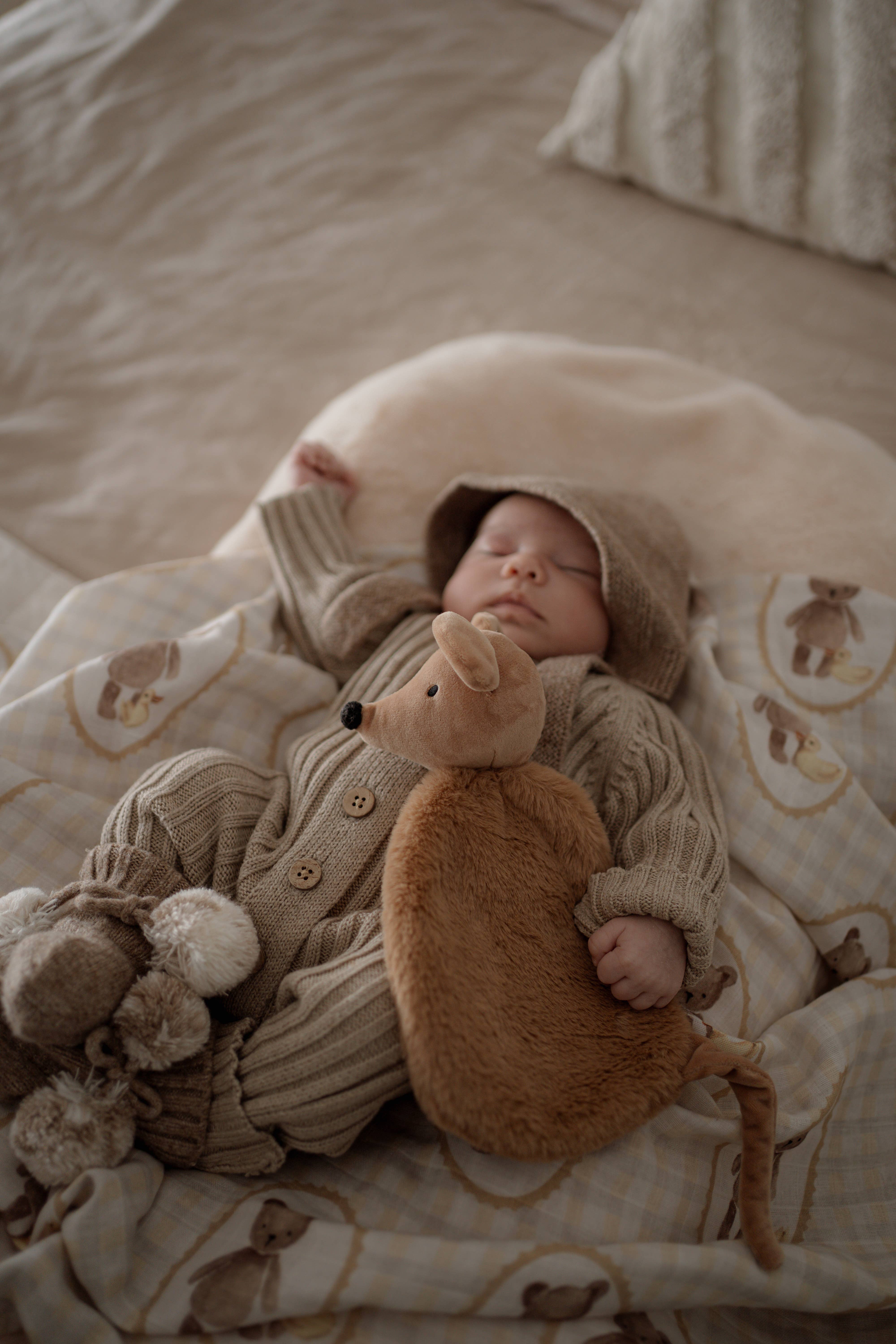 Pop Ya Tot - Wholesale Security/Cuddle Blanket - Baby - Squeaky the Sweet Comforter Toy2