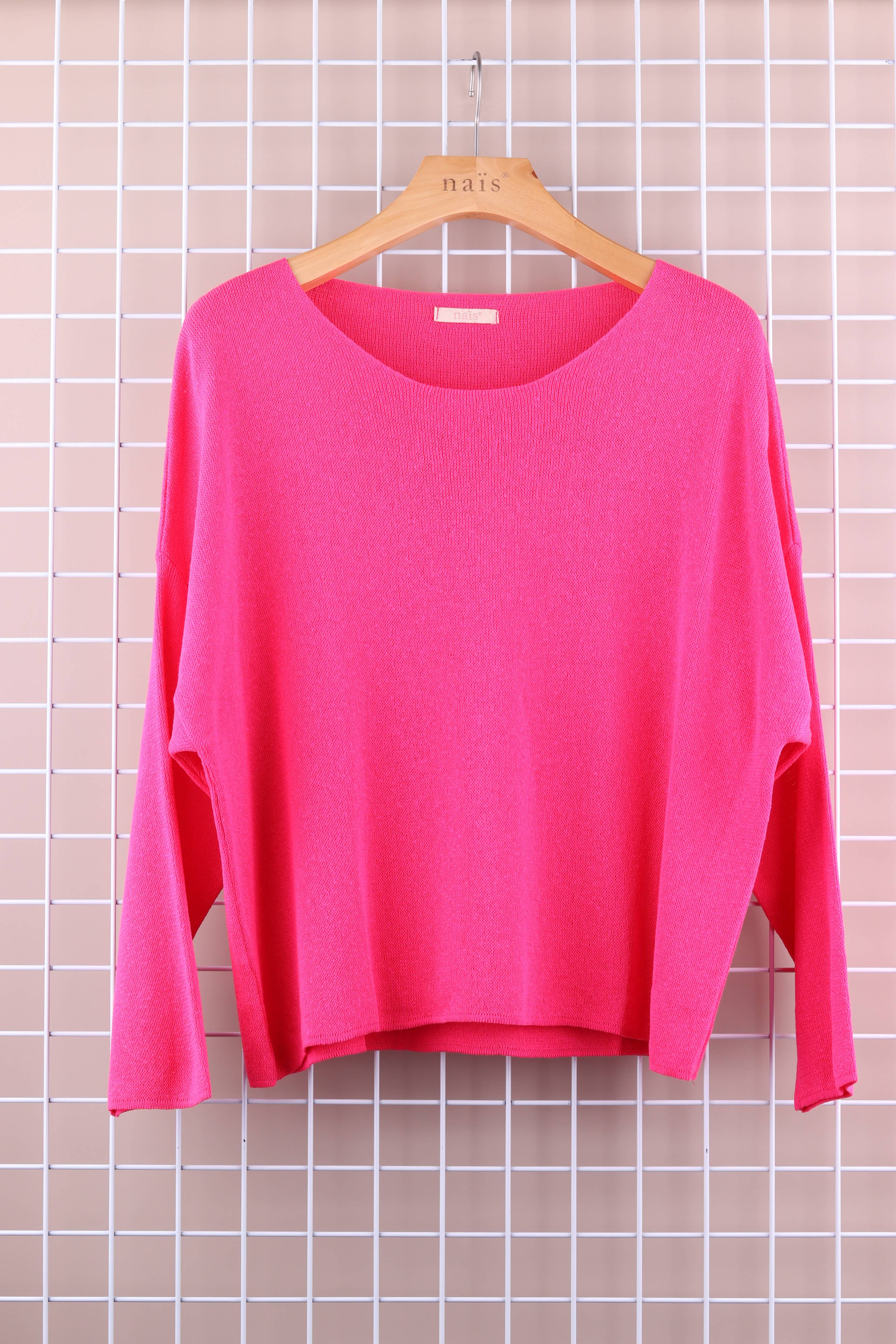 NAÏS PARIS - Vente Pull en maille – femme - PULL COL ROND COURT2