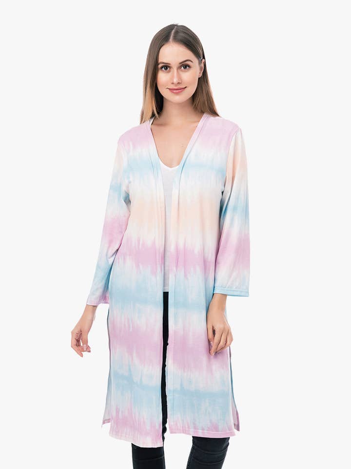 JNC RT (Jen & Co. Outlet) - Wholesale Kimono - Women's - KM1037 Malibu Long Kimono2