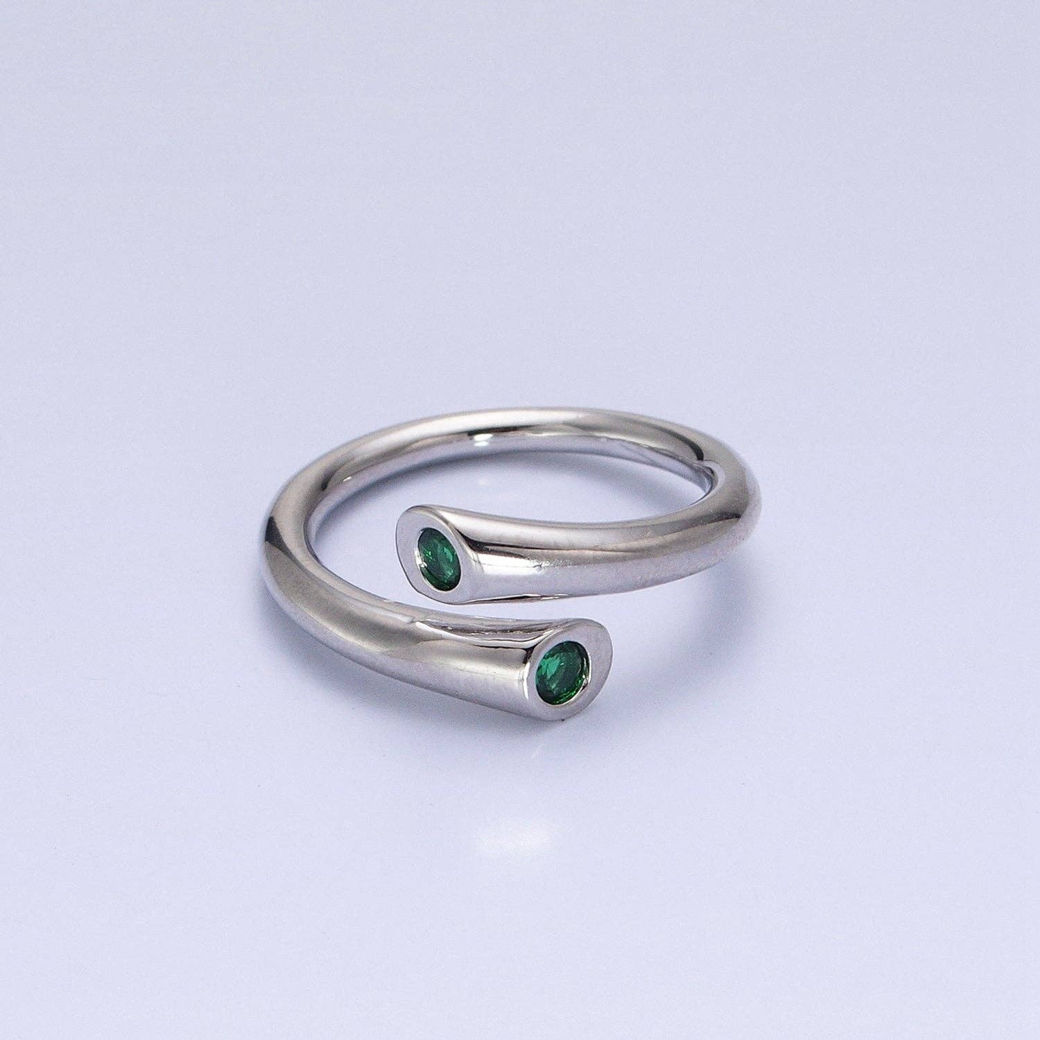 Aim Eternal - Vente Solitaire - Bague câlin en or délicate avec pierre CZ O-1789 ~ O-17949