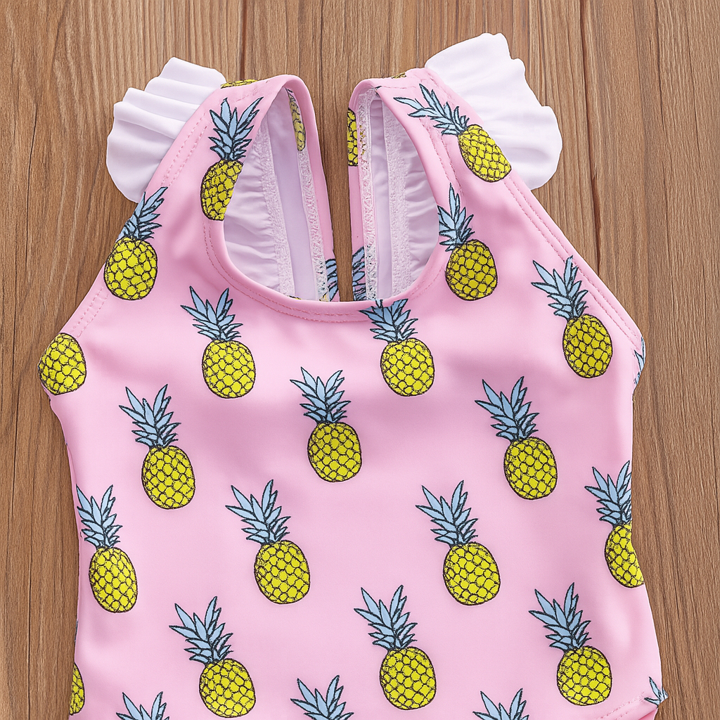 Fennco Styles - Wholesale One Piece Swimsuit - Baby - Pineapple Cactus Print One-piece Baby Swimsuit2
