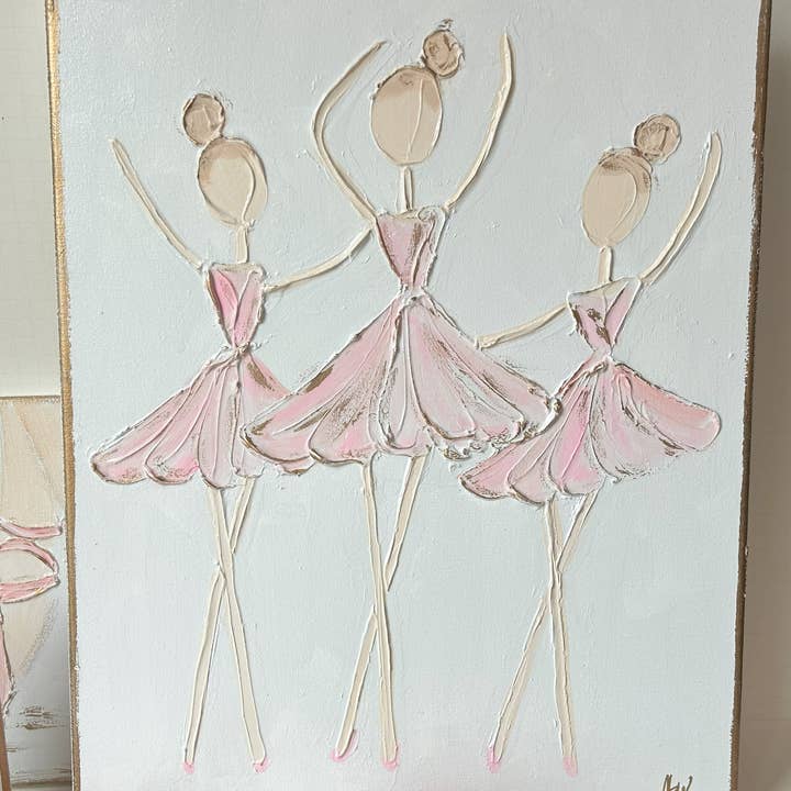 Coddiwomple - Wholesale Painting/Drawing - Ballerina Trio | canvas art recital dance ballet nutcracker