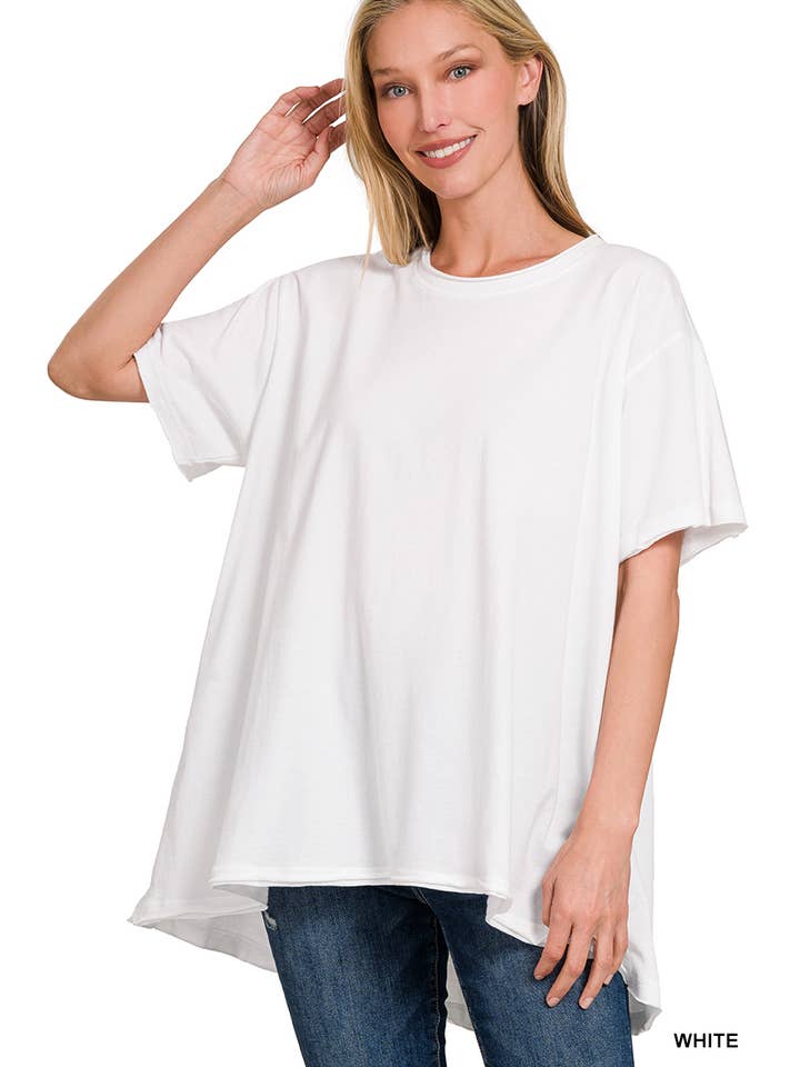 42POPS – wholesale Tunic – Women’s – ".._ Washed Cotton Drop Shoulder Oversized Top13