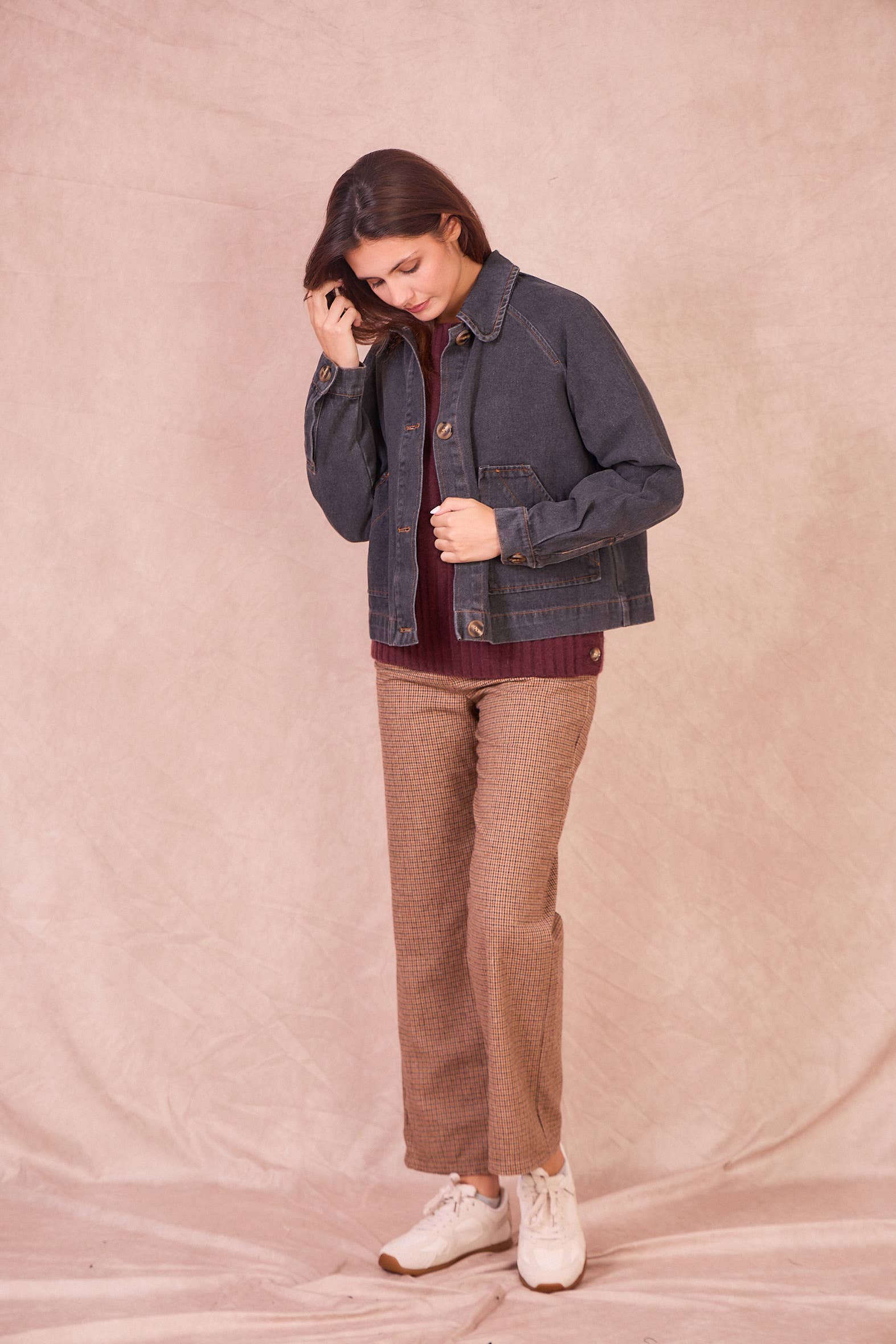 Calie Paris - Wholesale Denim Jacket - Women's - VERSAILLES – 100% Cotton Denim Jacket5