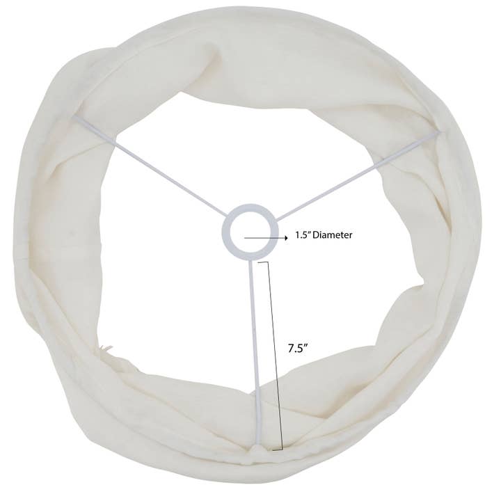 Saro Lifestyle - Wholesale Lamp Shade - Stonewashed Fringe Lamp Shade3