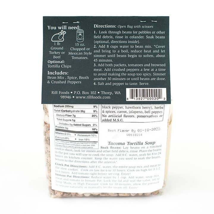 Rill Foods - Wholesale Soup - Large Tacoma Tortilla Soup Mix
