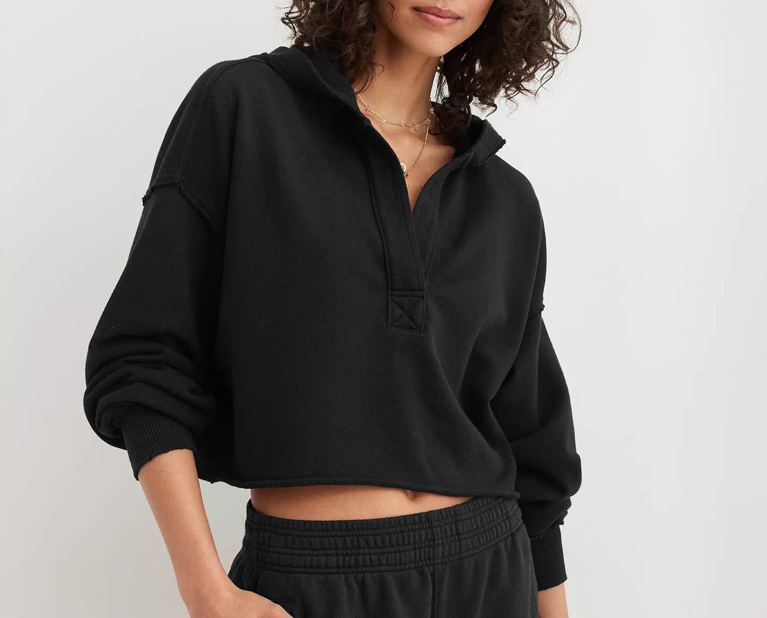 Rosa Clothing - Wholesale Sweatshirt - Women's - Women’s Casual Pullover Hoodie Crop Sweatshirt5