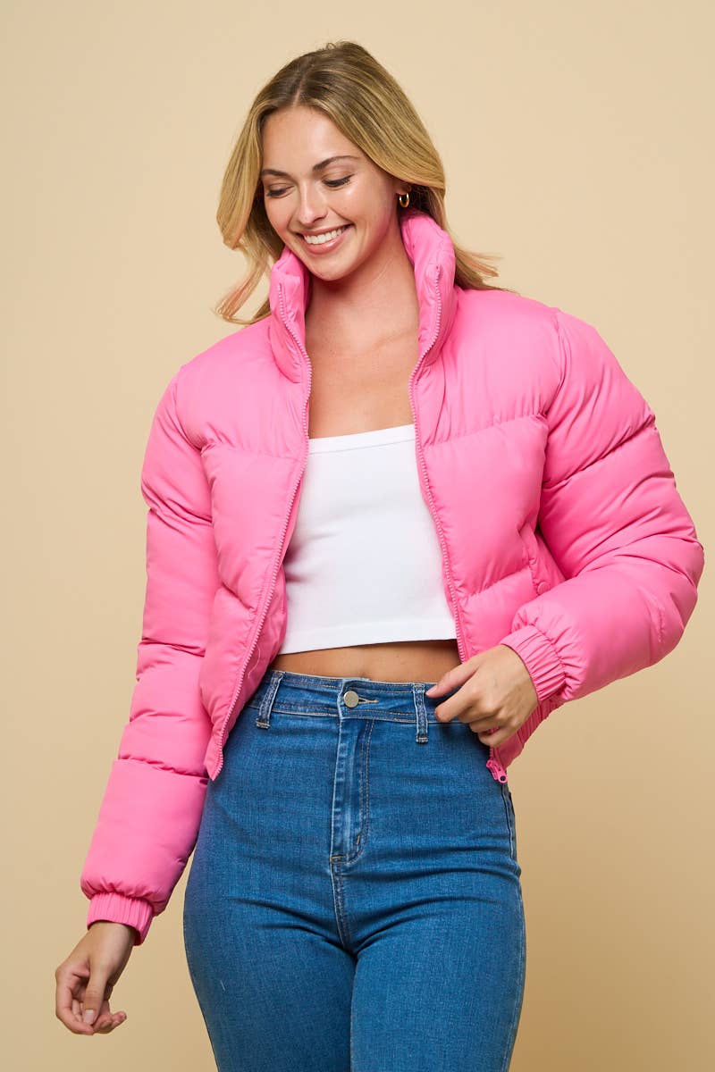 ANWND – Puffer Jacket - Mulher por atacado – Jaqueta Puffer Curta Acolchoada2