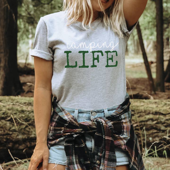 Camp Life Graphic Tee, Outdoors for wholesale by Top Crate