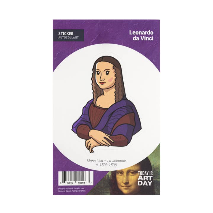 Sticker - Mona Lisa - Da Vinci for wholesale by Today is Art Day