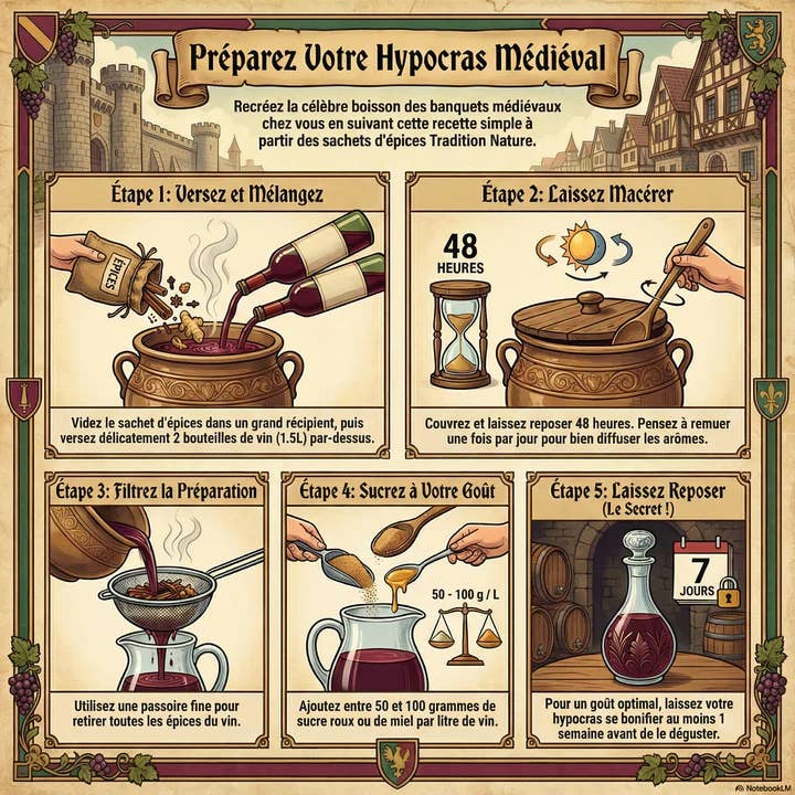 Tradition Nature – wholesale DIY drink kit – Hypocras | Spice mix for medieval wine for 2x75 cl4