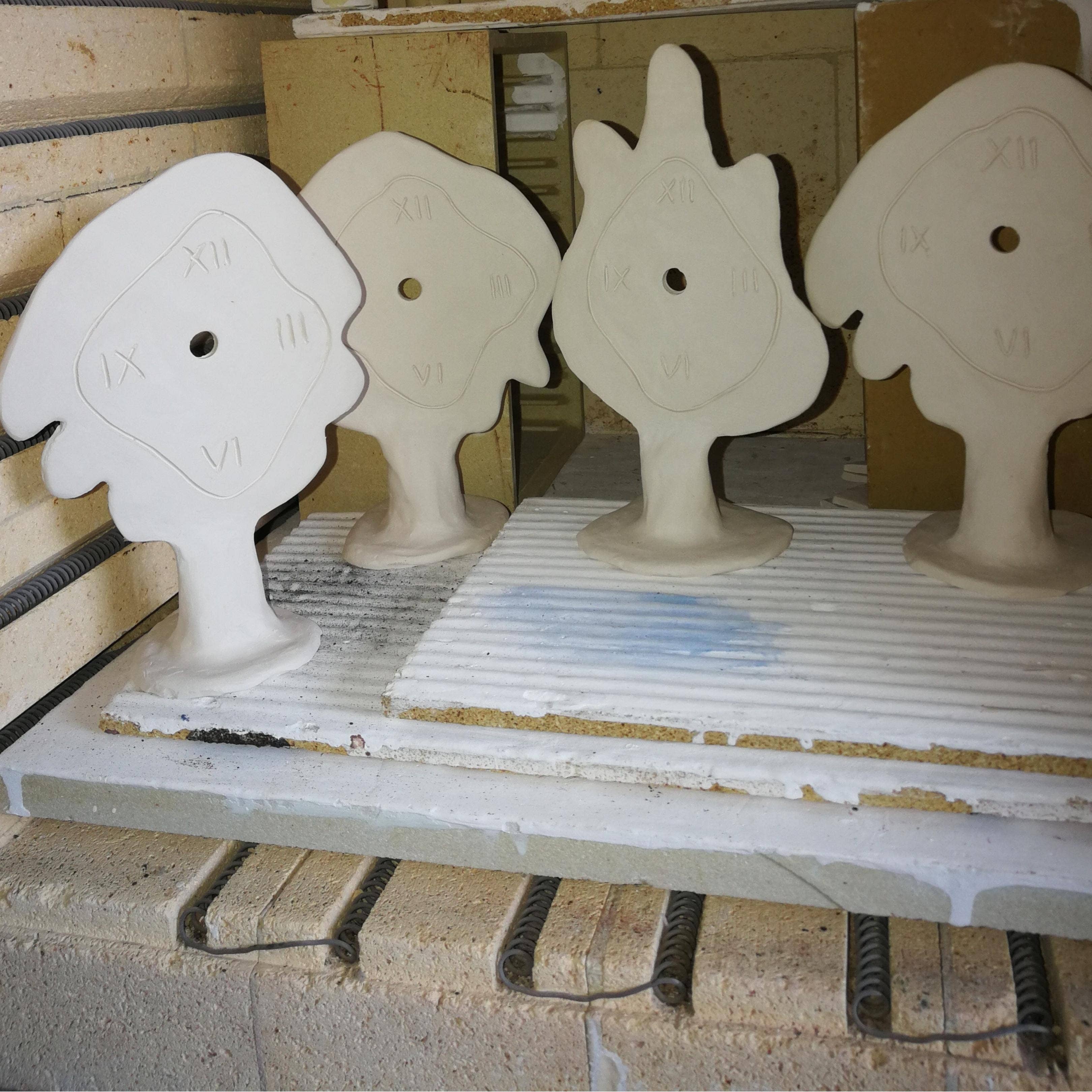 Mypotteryart.bcn – wholesale Desk clock – Ceramic clock for table/single piece6